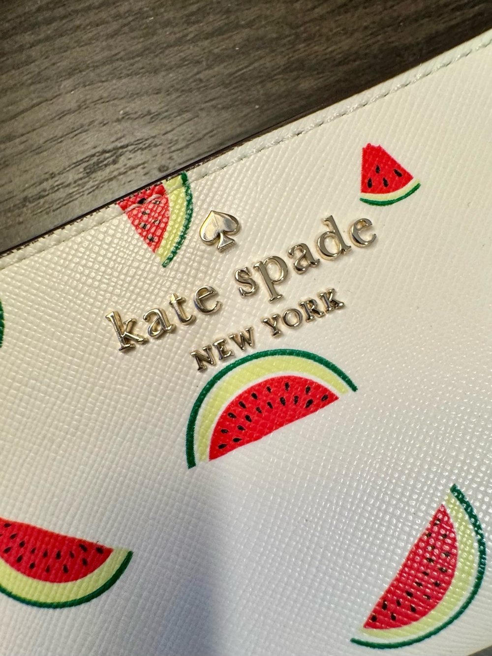 Kate Spade Staci Watermelon Party Medium Compact Bifold Wallet - Picture 5 of 15